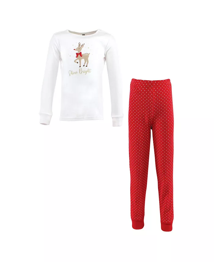 

Пижамный комплект Hudson Cotton Top and Panties для мальчиков, Северный полюс Hudson Baby, красный