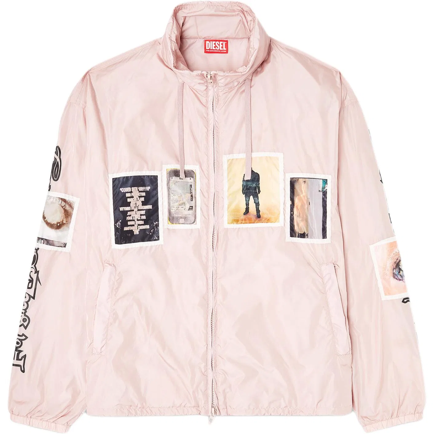 Куртка женская розовая водолазка умеренная Other DIESEL, Pink