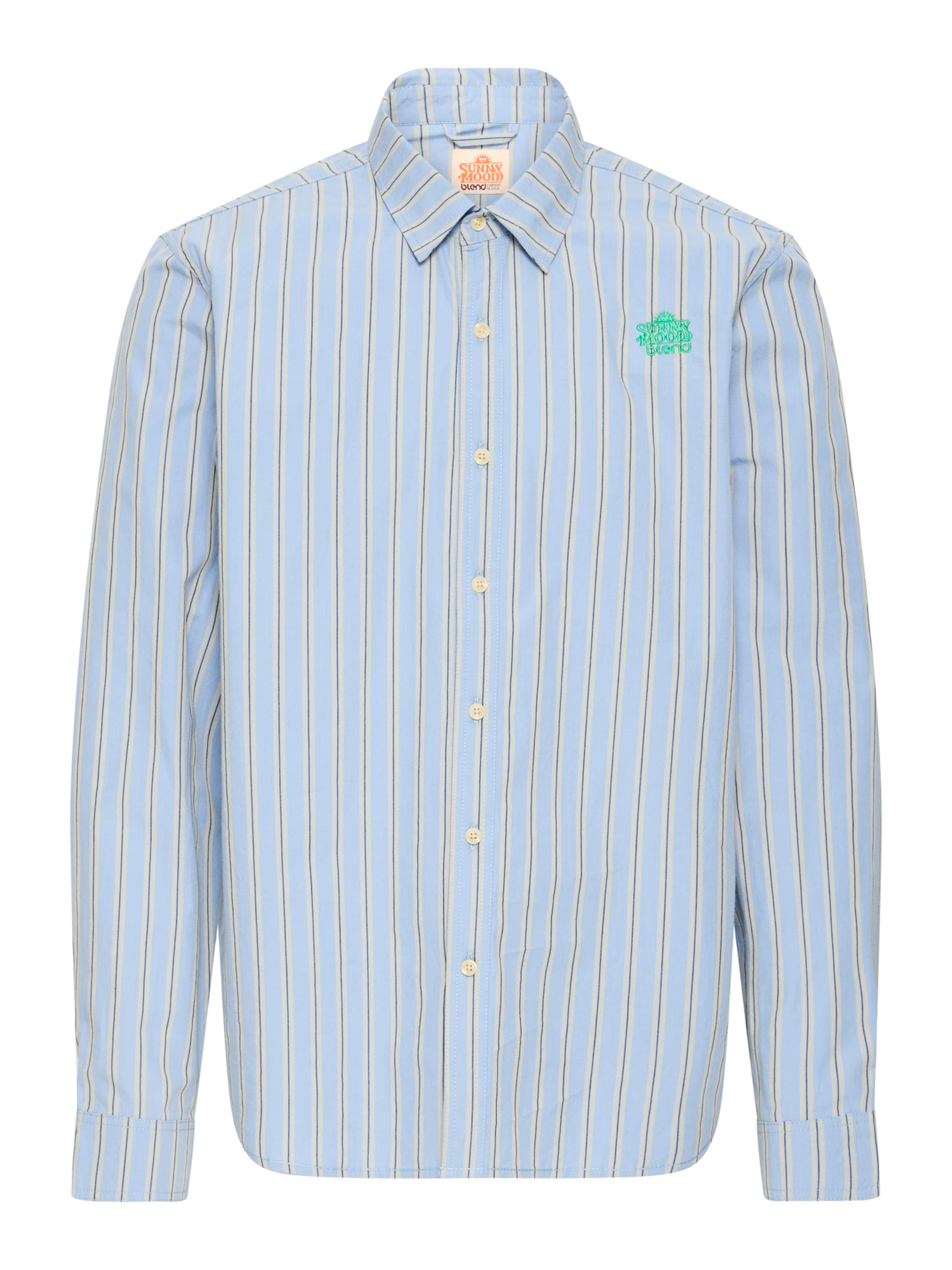 

BLEND Рубашка на пуговицах 'BHSUN' Regular fit в цвете Navy, Light Blue