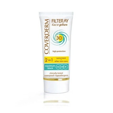 

Солнцезащитный крем для лица Coverderm Filteray Face Plus Spf30 для нормальной кожи, 50 мл, Farmecco