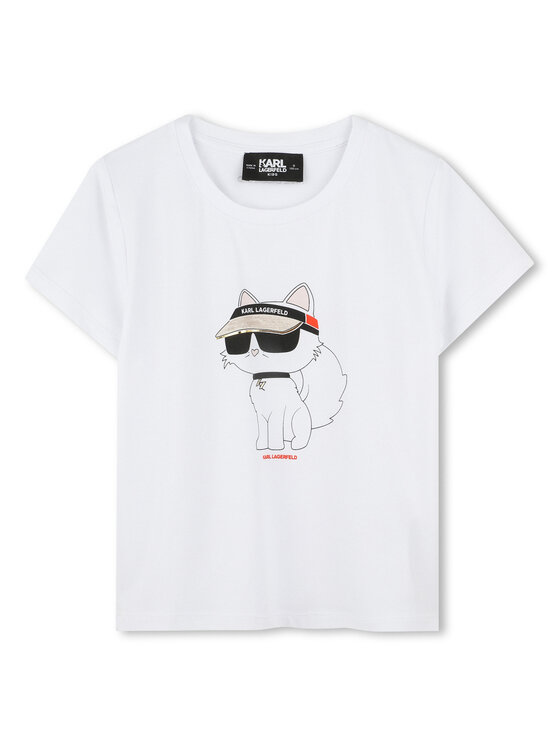 

Футболка обычного кроя Z30492 M Karl Lagerfeld Kids, белый