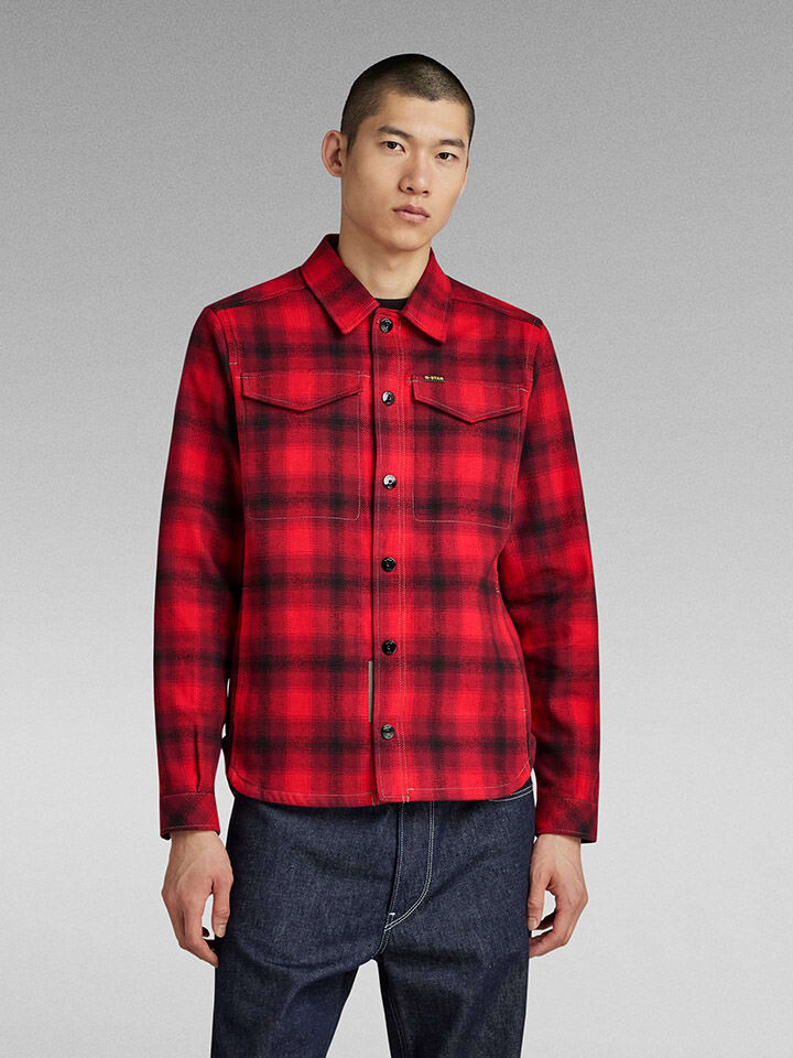 

Переходная куртка G-Star Hemdjacke, цвет Rot/Schwarz