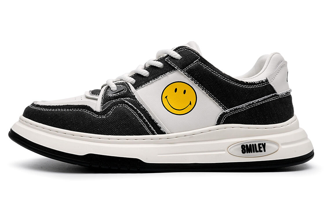 

Кеды мужские, обувь для скейтбординга низкая Smiley, черный