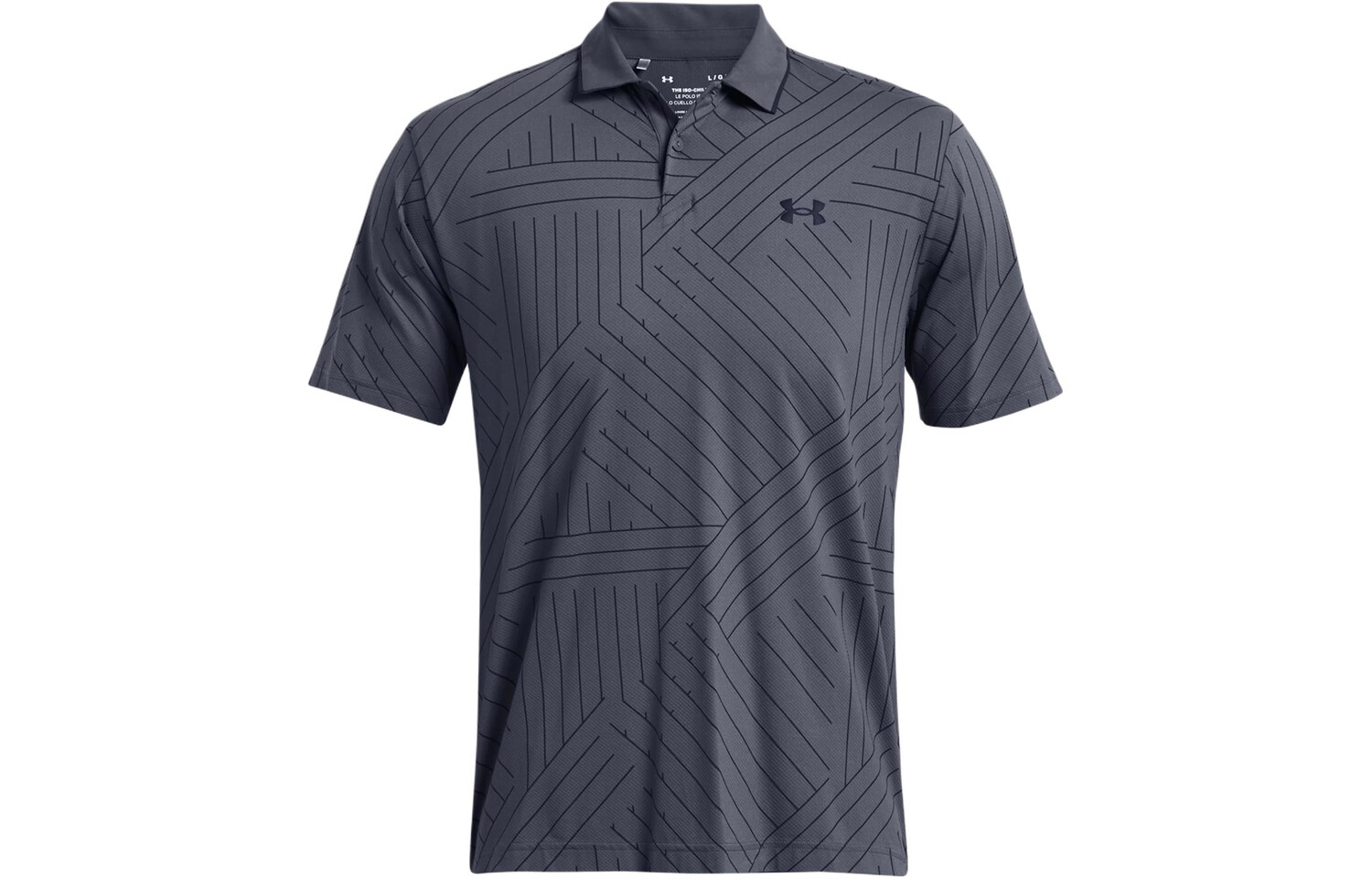 

Рубашка поло Iso-Chill мужская Tample Ash Under Armour, цвет Tample Ash