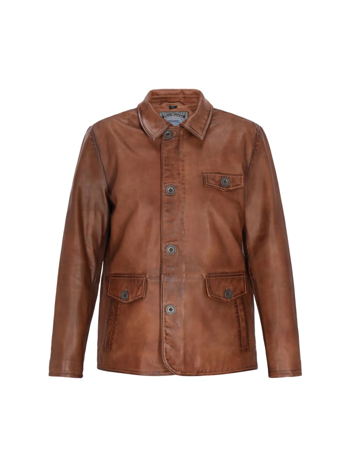 

Кожаная куртка DreiMaster Vintage, коричневый