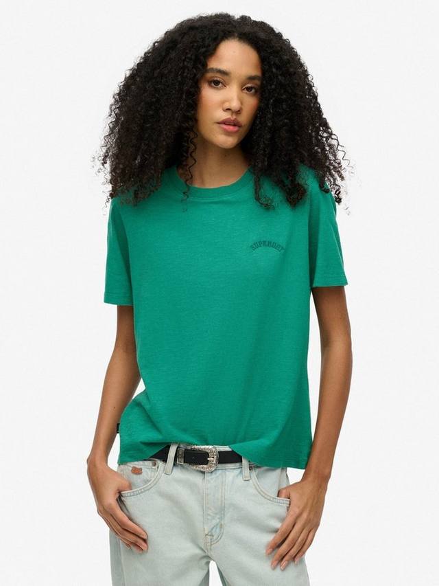 

Толстовка из чистого органического хлопка с логотипом essential Superdry, цвет Alpine Green
