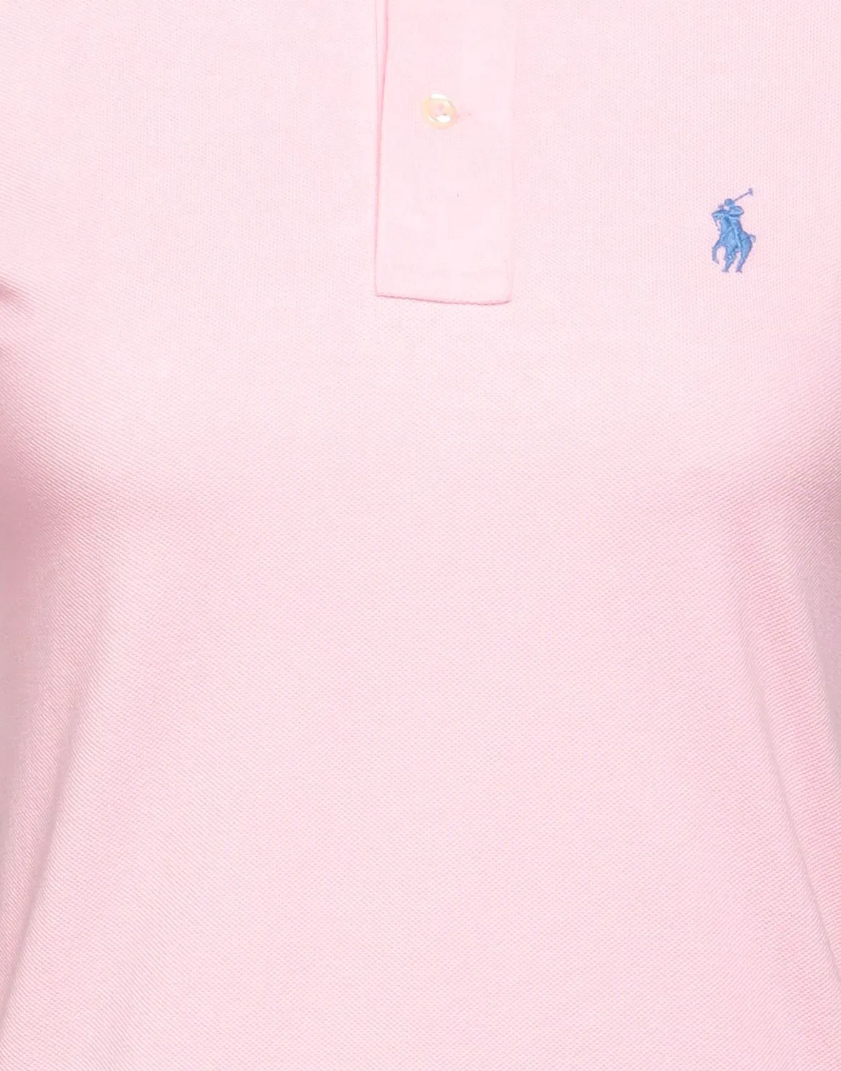 Платье-поло из хлопковой сетки COTTON MESH POLO DRESS POLO RALPH LAUREN розовое — фото 4