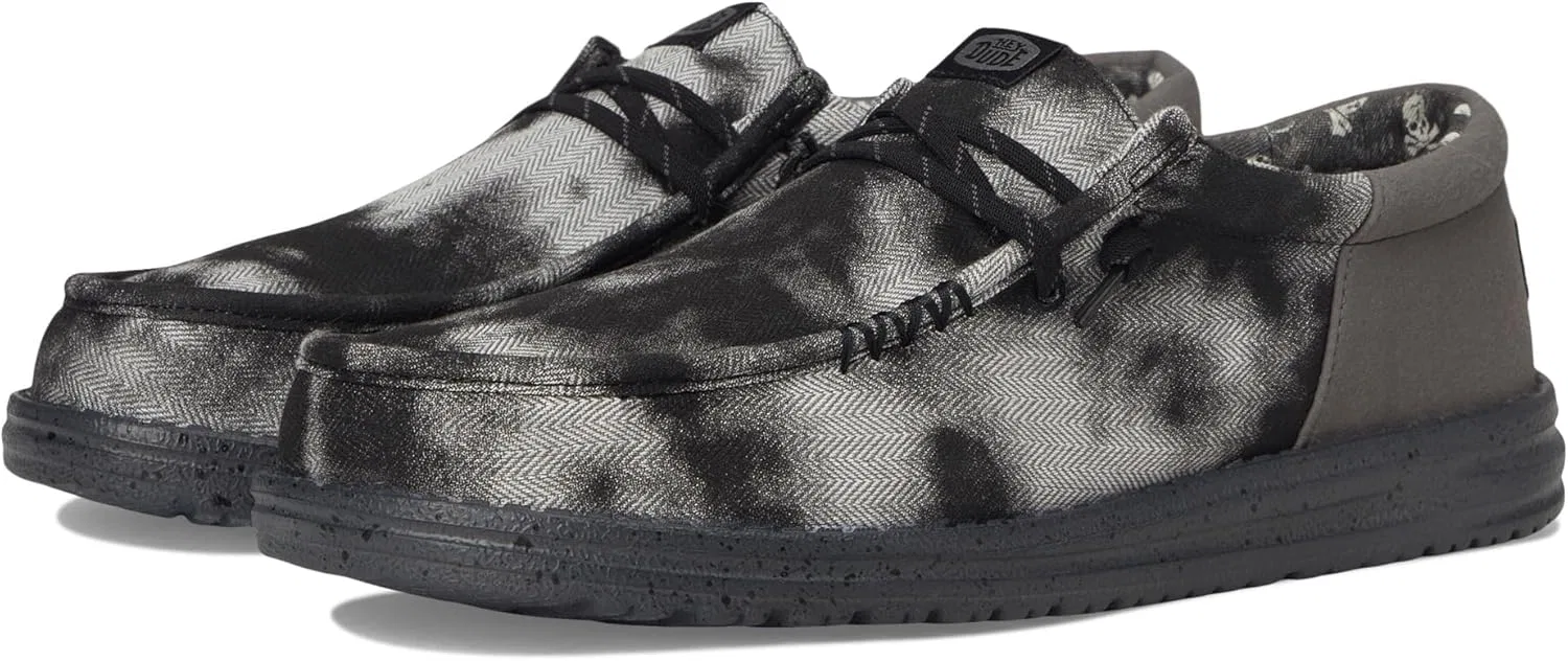 Мужские слипоны HEYDUDE Wally Funk Over Dye, Black Granite Grey