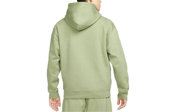 Толстовка Nike Solo Swoosh Fleece Hoodie 'Green', зеленый — фото 2