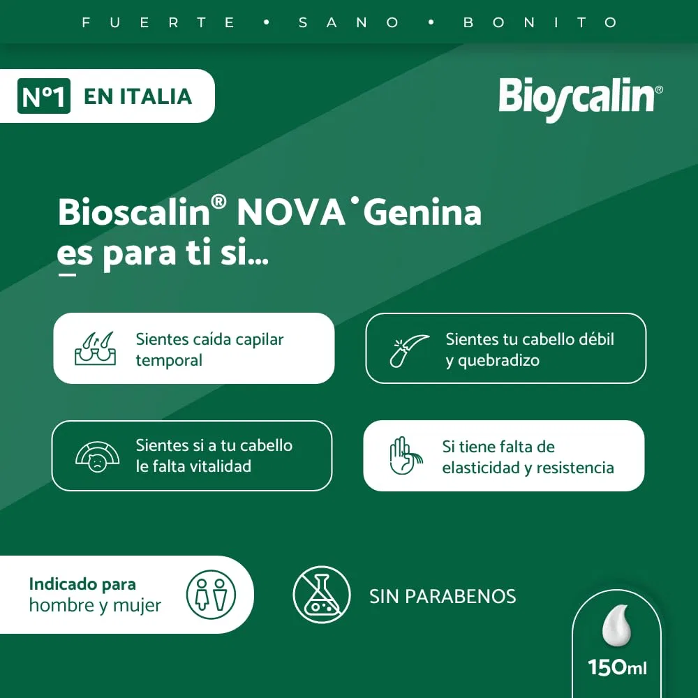 Укрепляющий кондиционер для волос «Nova Genina» от Bioscalin — фото 4