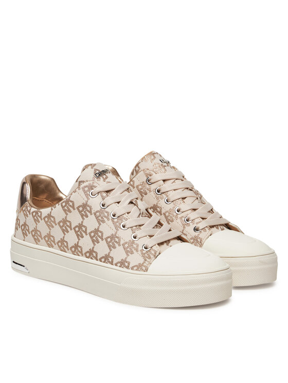 Тканевые кроссовки York Lace UP Sneak K2533982 Dkny, бежевый — фото 2