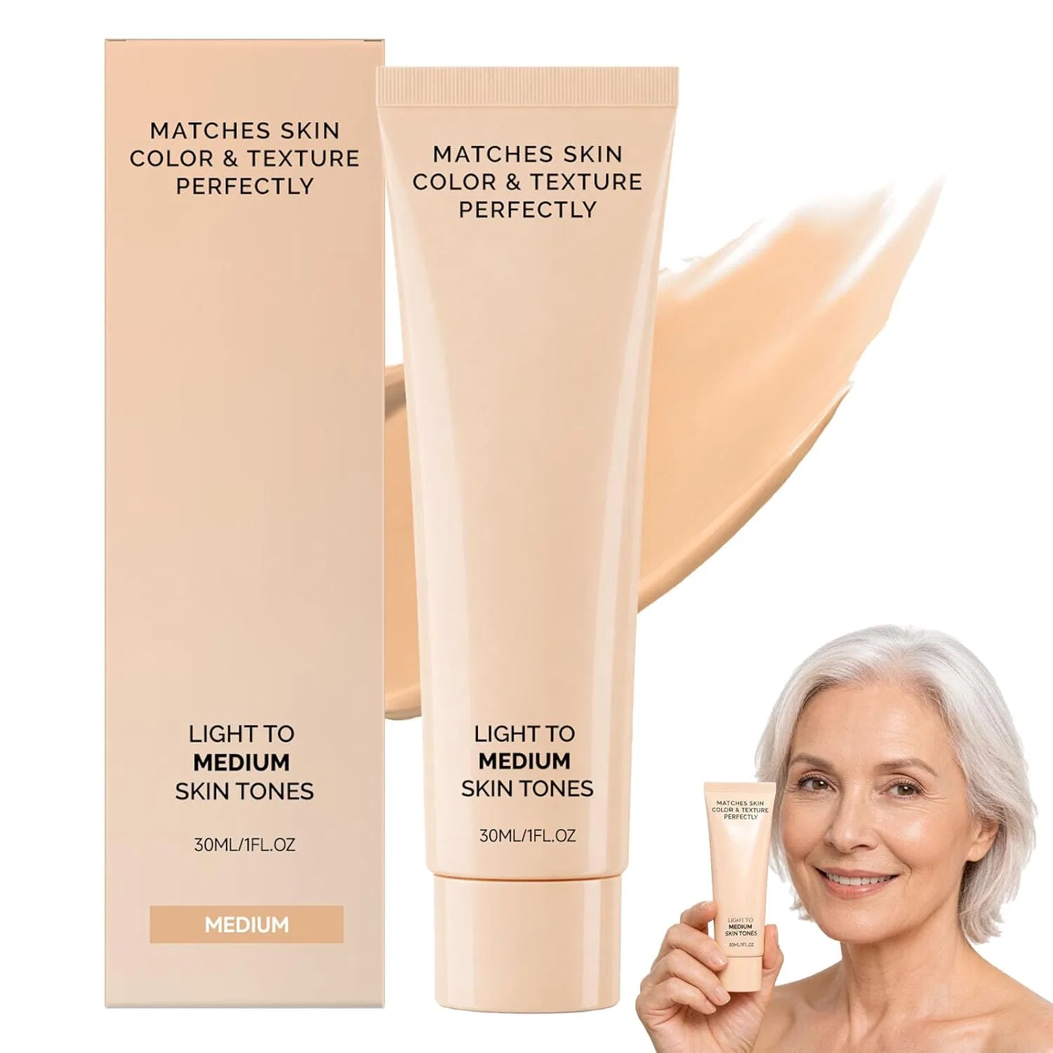 Тональный крем Luxe Foundation с изменением цвета Generic