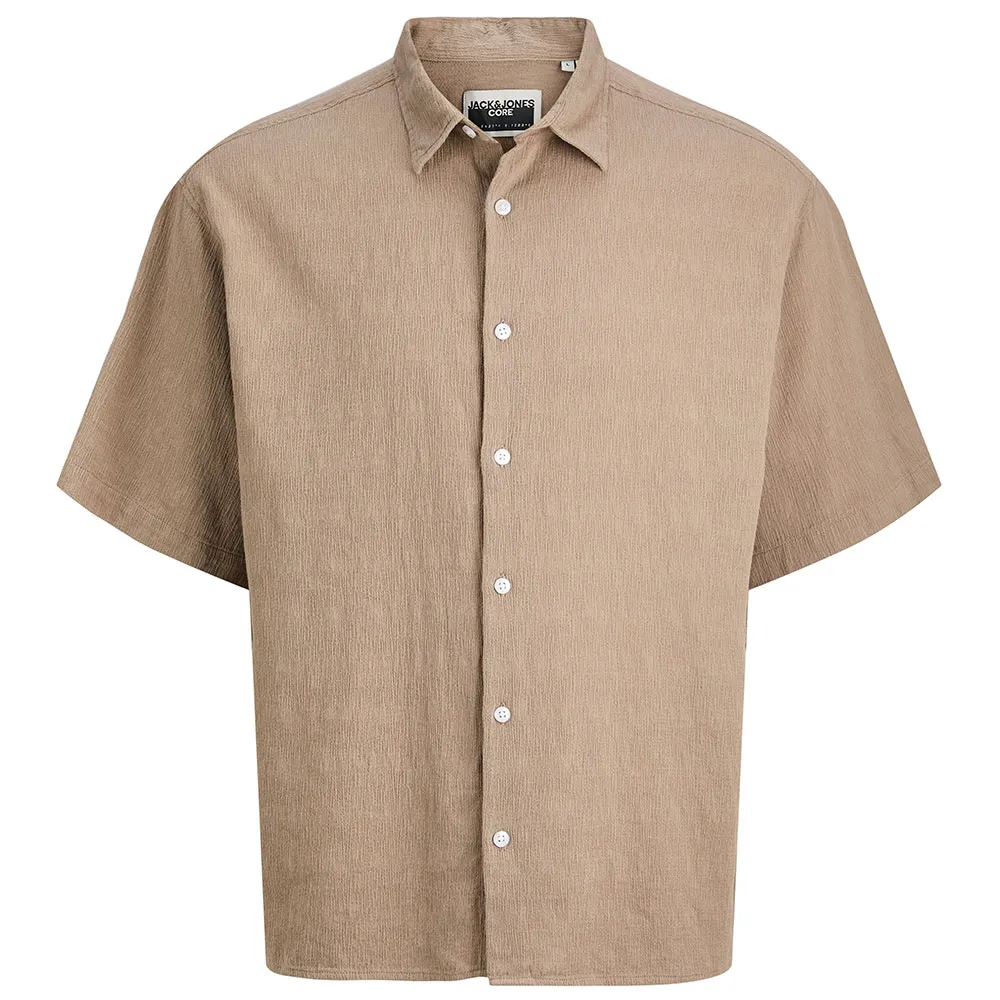 

Рубашка с коротким рукавом Jack & Jones Athletico Cringle Plus Size, бежевый