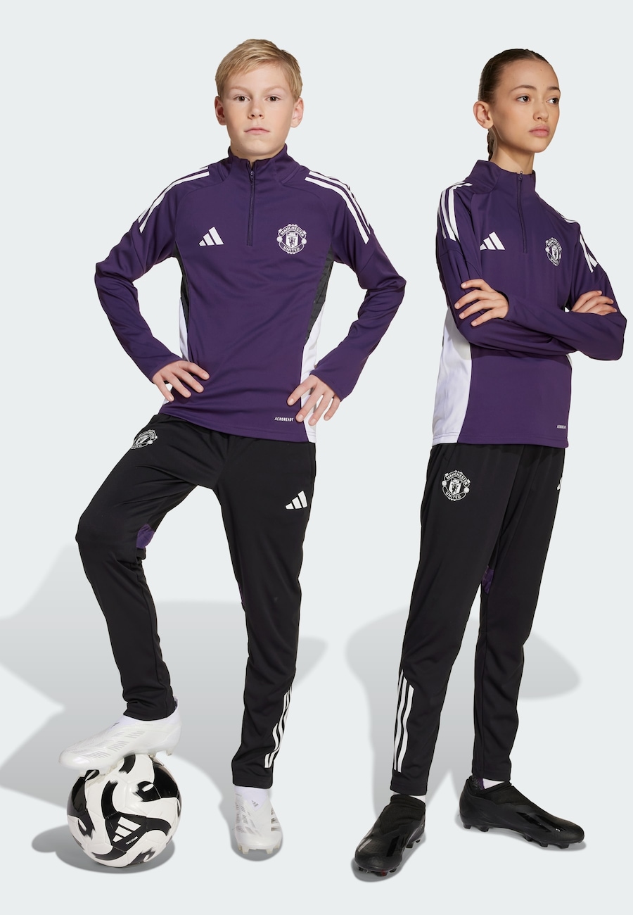 Облегающие спортивные брюки ADIDAS PERFORMANCE Manchester United Tiro 25 Competition, черный — фото 2