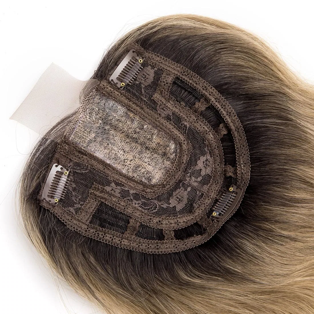 Накладка на волосы с челкой «Ombre Brown» Swy Hair, Ombre Brown — фото 4