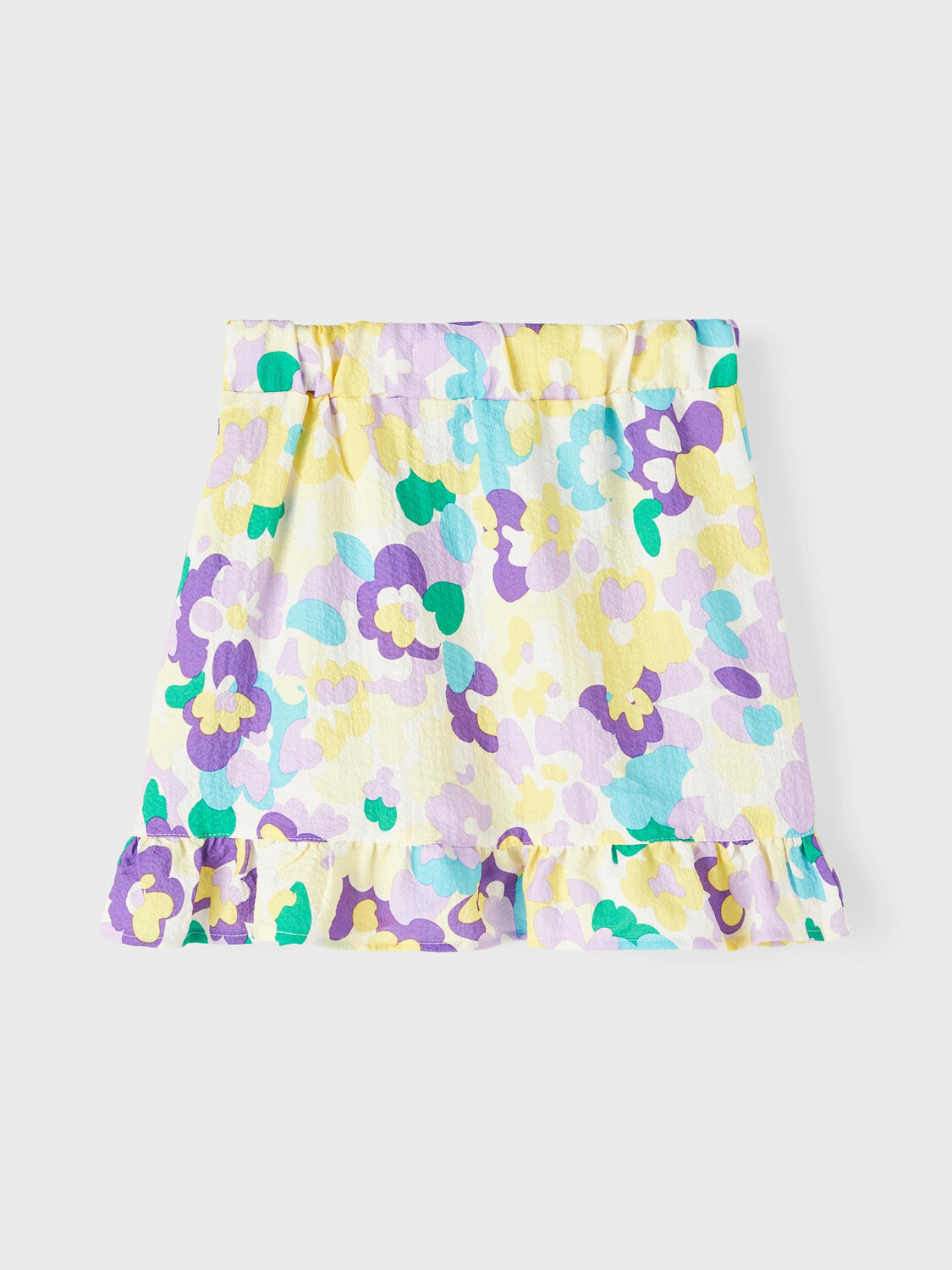 Юбка name it Knielanger Blumen Chiffon mit verstellbarem Bund NKFHIMLA, фиолетовый — фото 2