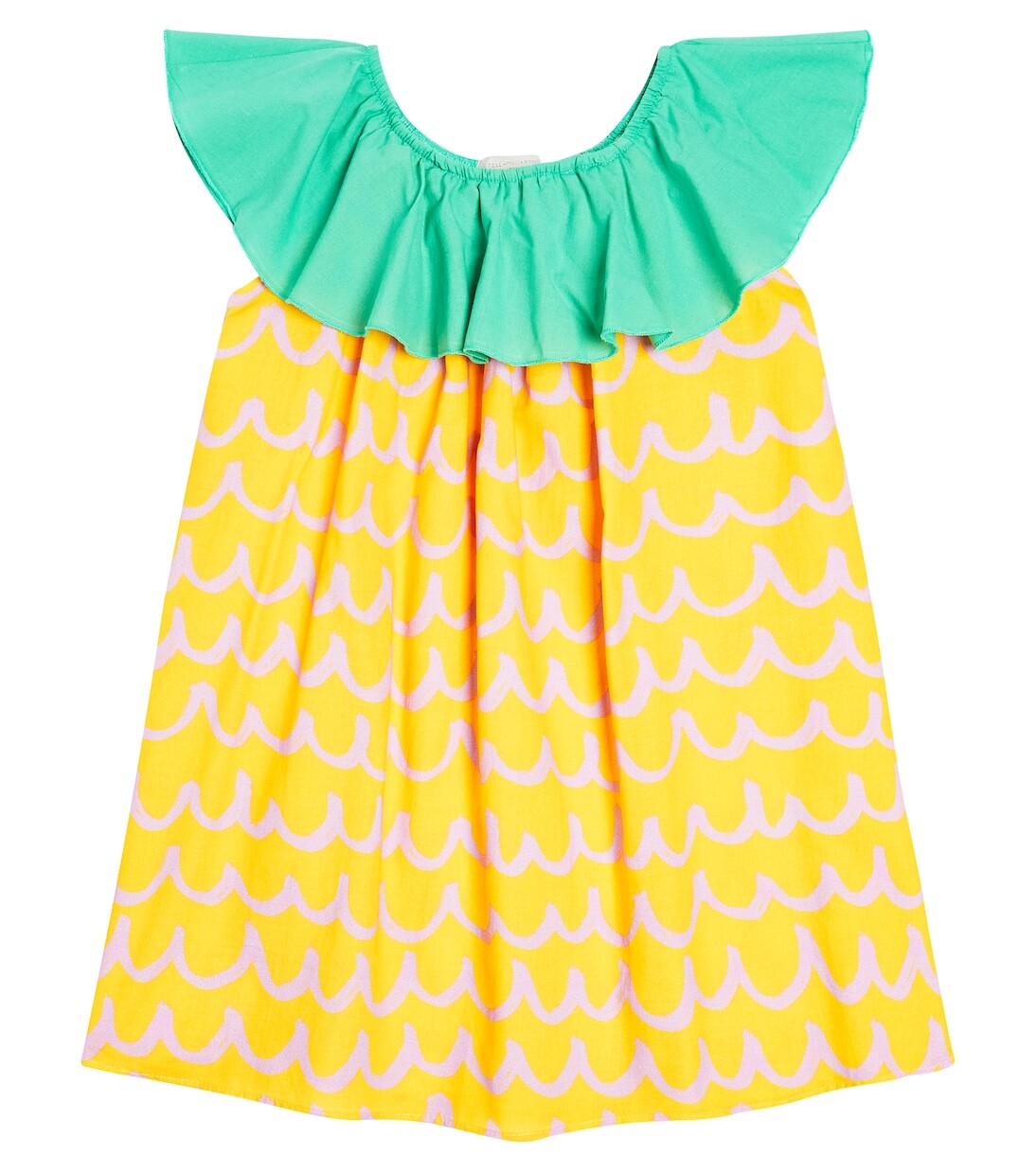 

Платье из хлопка с ананасом Stella Mccartney Kids, мультиколор