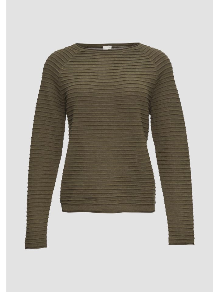 

Вязаный свитер цвета 78W0_оливковый зеленый QS