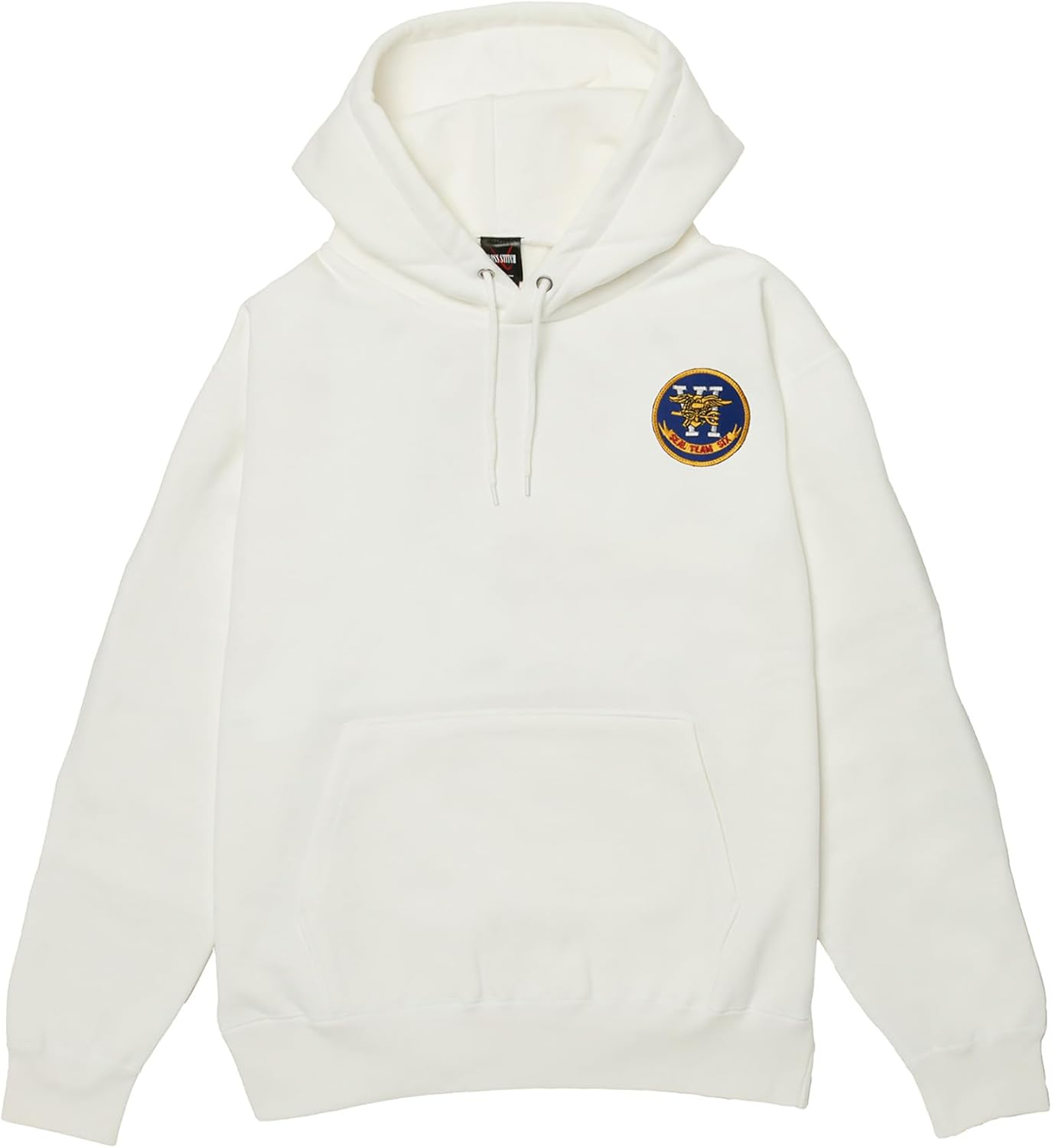 

Толстовка с капюшоном в стиле F, нашивка с гербом армии США, плотная ткань 12,4 унции, подкладка с начесом, толстовка без капюшона, белая F-Style