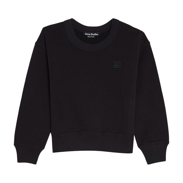 

Толстовка Acne Studios Kids Crewneck Sweatshirt Black, черный