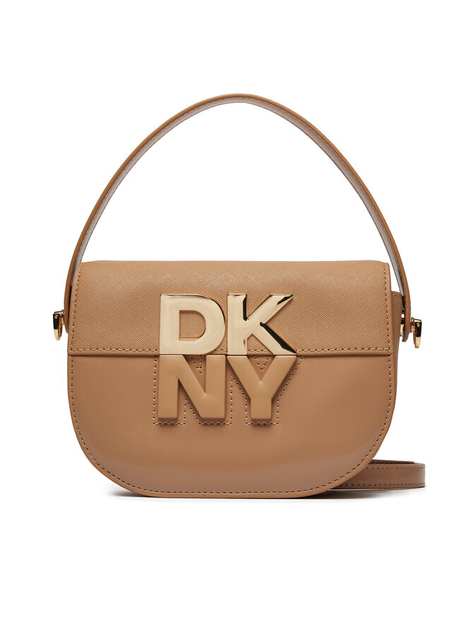 Классическая сумка Echo Sm Flap Cbody DKNY, коричневый