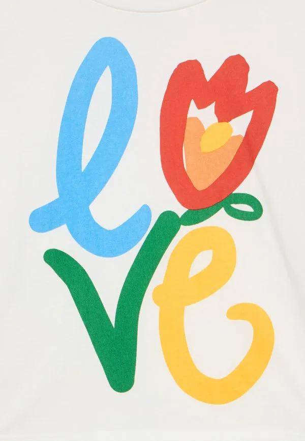 Футболка с принтом Stella Mccartney Kids, Ivory — фото 3
