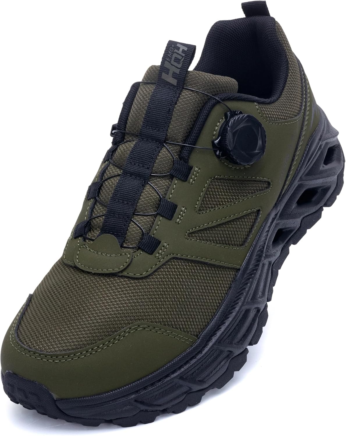 

Широкие кроссовки для мужчин с поддержкой свода стопы, для плантарного фасциита, теннисные кроссовки, противоскользящие, повседневные, спортивные, для ходьбы Ahusir, зеленый