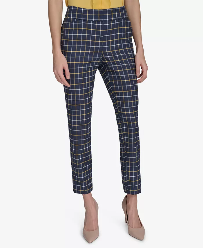 

Женские брюки-дудочки в клетку Tommy Hilfiger, синий