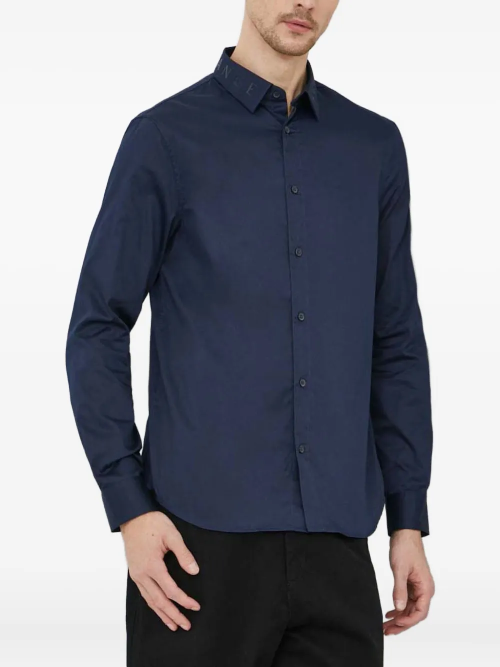 

Рубашка с логотипом Armani Exchange, синий