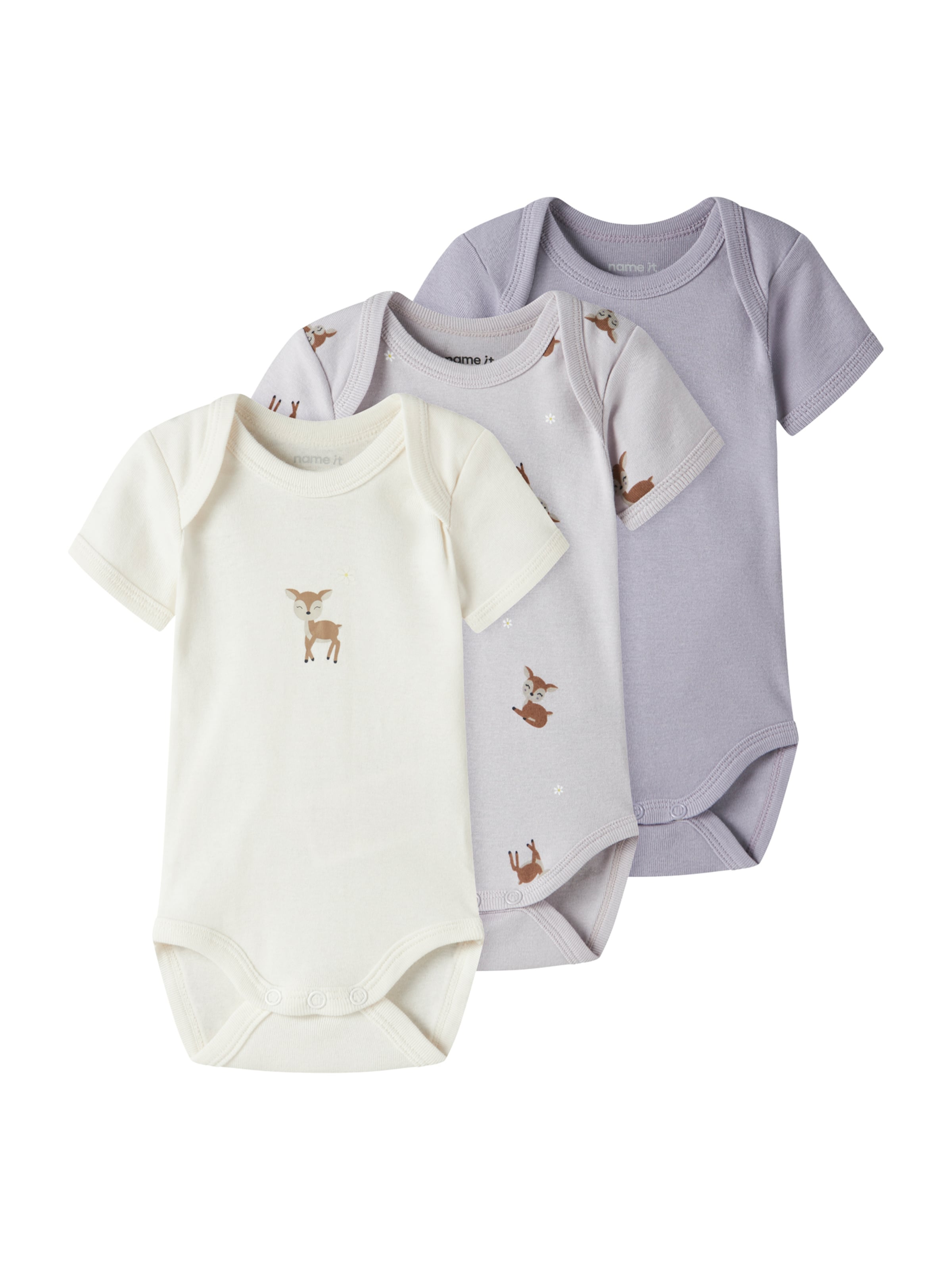 

NAME IT Комбинезон/боди в цветах кремовый, лавандовый, пастельно-фиолетовый