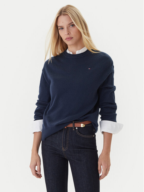 

Свитер regular fit WW0WW46438 Tommy Hilfiger, синий