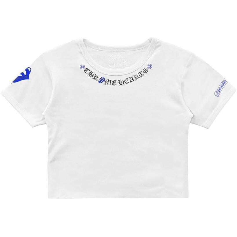 

Футболка женская Chrome Hearts, белый / синий
