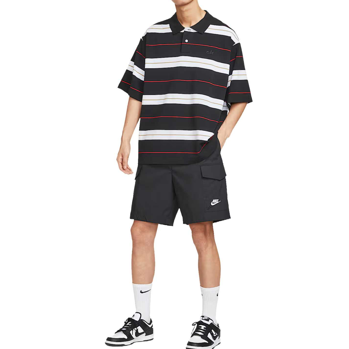 Футболка мужская sportswear club Nike, черный — фото 3