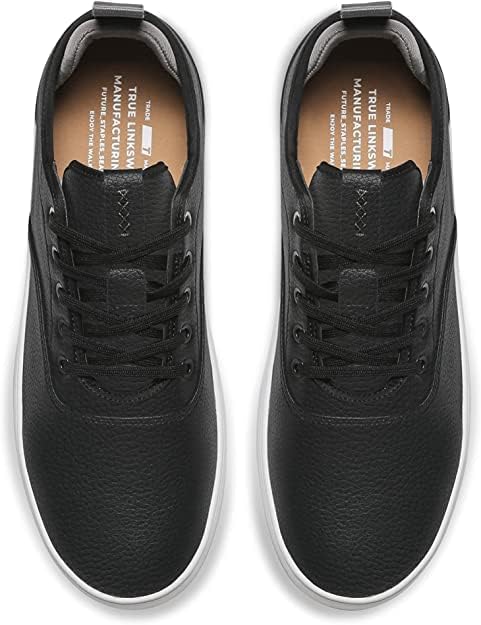Мужские кроссовки TRUE Linkswear FS-01 - водоотталкивающие, из экологичной натуральной кожи, классический стиль для круглосуточного ношения, белый — фото 3