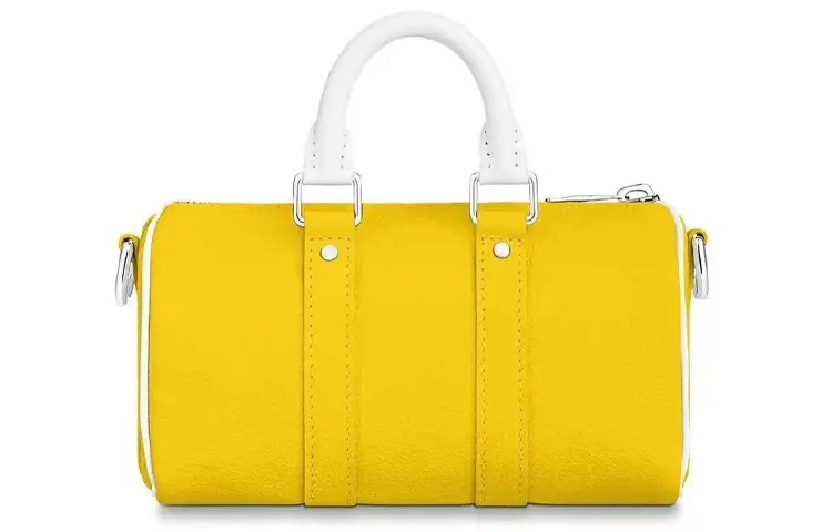 LOUIS VUITTON Кожаная дорожная сумка Keepall Xs Monogram Yellow — фото 3