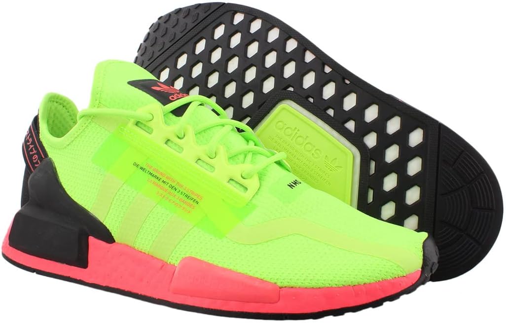 Мужские кроссовки adidas NMD R1.V2, зеленый/розовый — фото 4