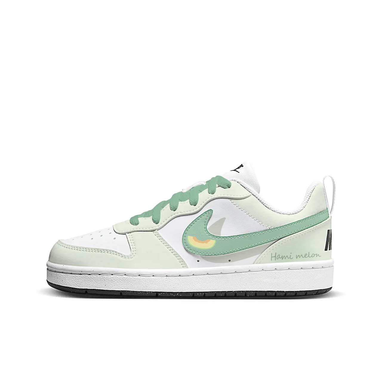 

Nike Кроссовки для скейтбординга Court Borough Green Muskmelon низкие детские Green Unisex
