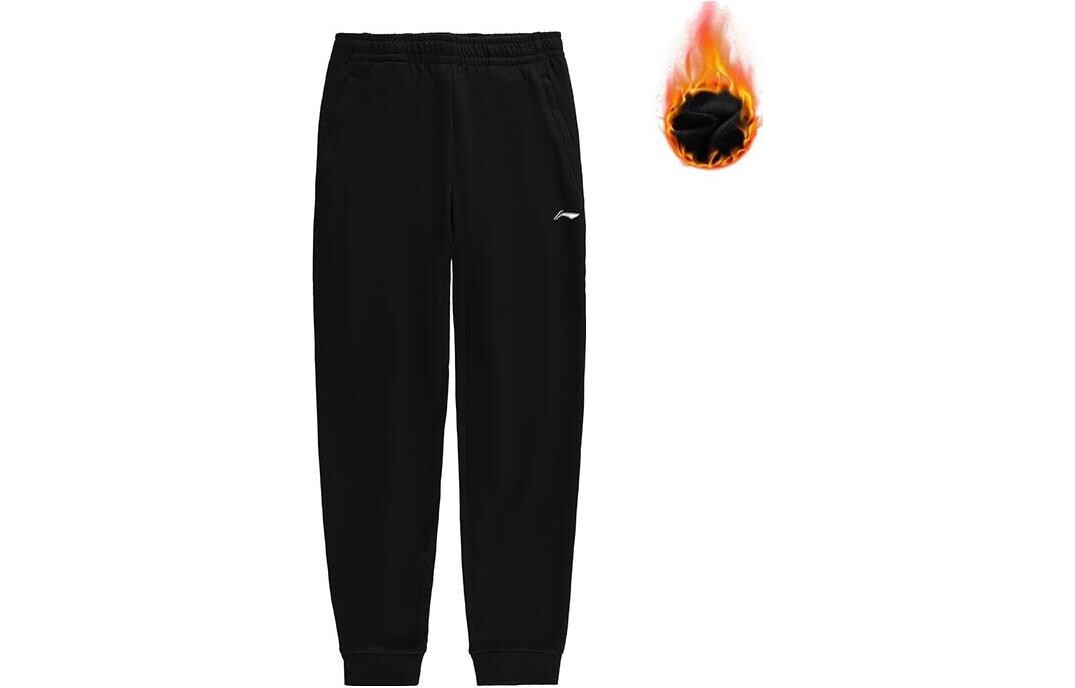 

Li Ning ПОДКЛАДКА Мужские трикотажные спортивные штаны, Черный
