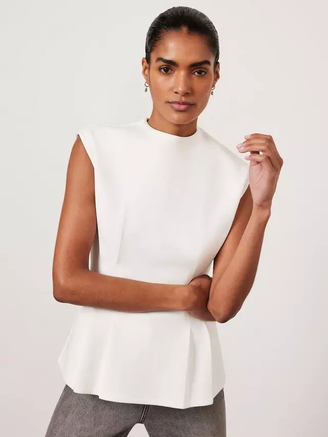 

Футболка Mint Velvet Blend Seam Sleeveless, цвет white ivory