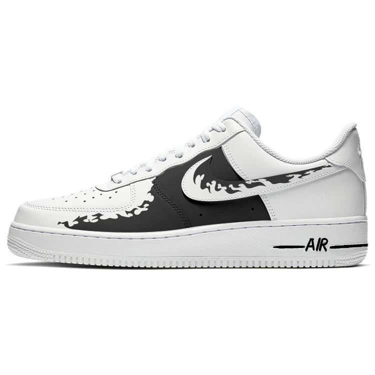 

Кроссовки Nike Air Force 1 Skateboarding Shoes Men Low-top White/black, черный/белый