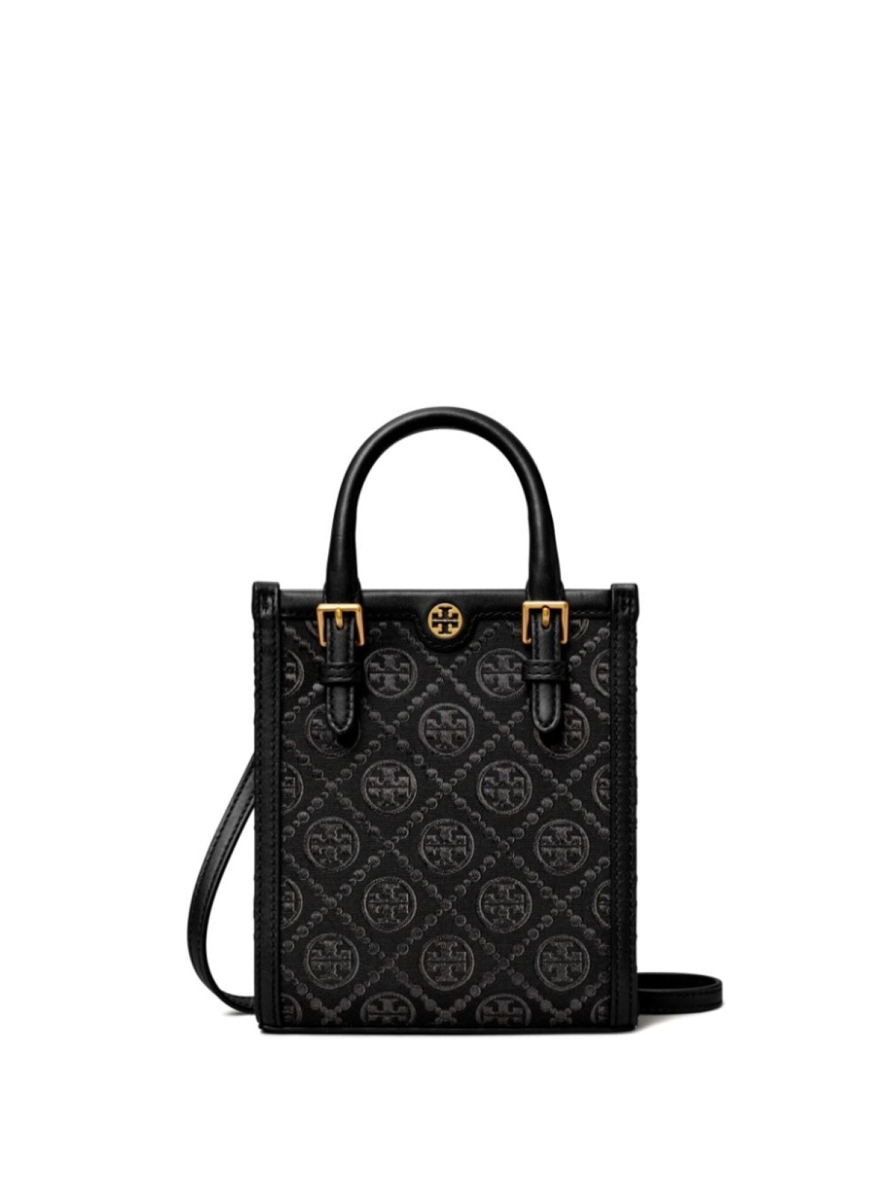 

Tory Burch сумка-тоут N/S T-Monogram размера мини, черный