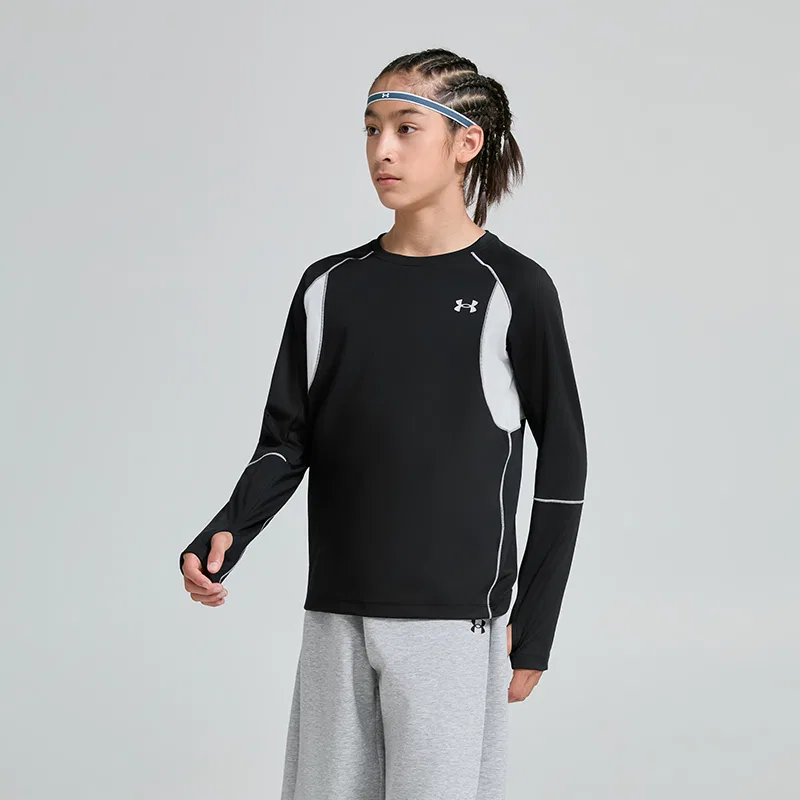 Футболка Under Armour Black для детей — фото 4
