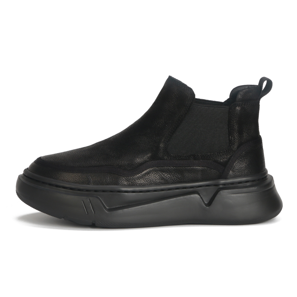 TIEKE Челси-ботинки мужские Top Grain Cow Leather, черные, до щиколотки — фото 3