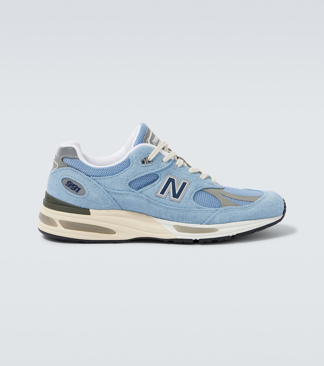 

991v2 замшевые кроссовки New Balance, Celestial Blue