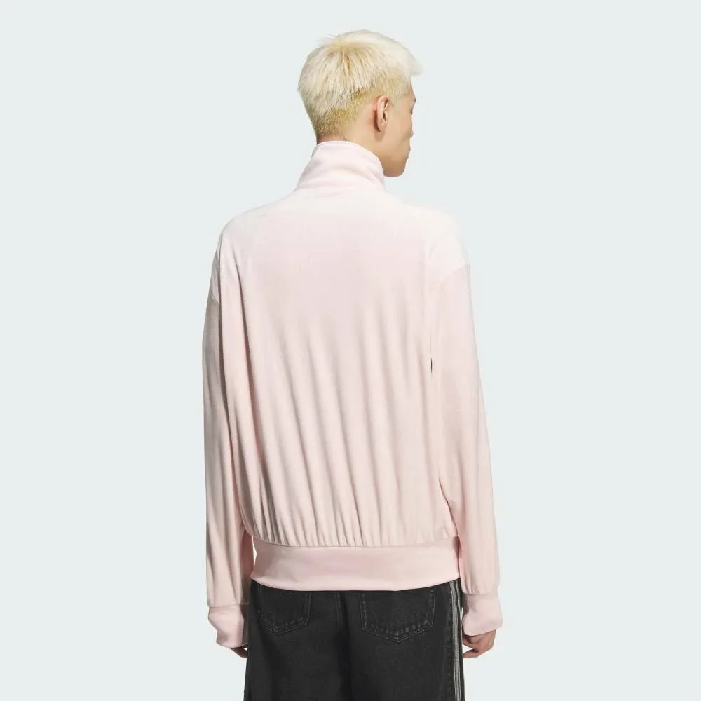 Спортивная футболка Adidas FB TT из велюра, цвет Pink — фото 4