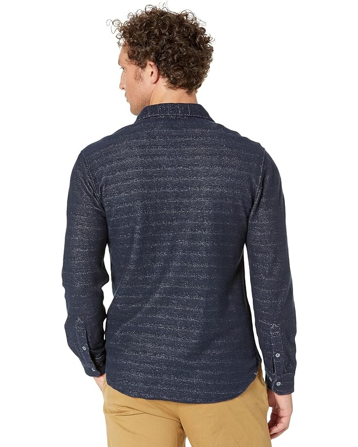 

Рубашка The Normal Brand Textured Knit Shirt, цвет Normal Navy