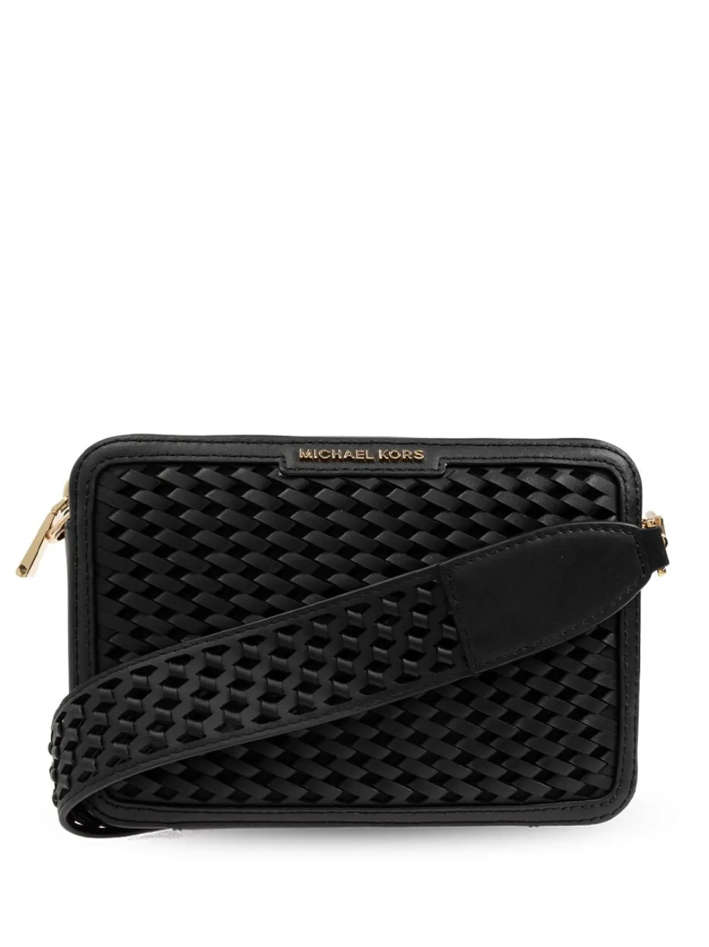 

Плетеная сумка через плечо Michael Michael Kors, черный