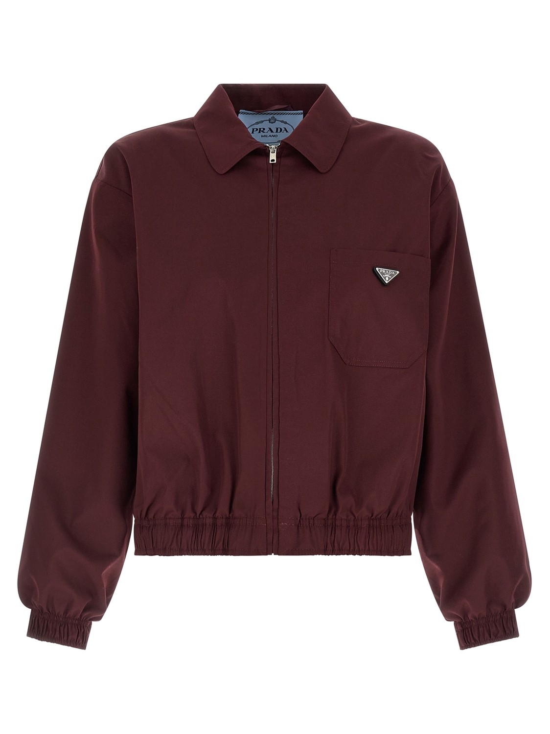 

Куртка с логотипом Prada, бордовый