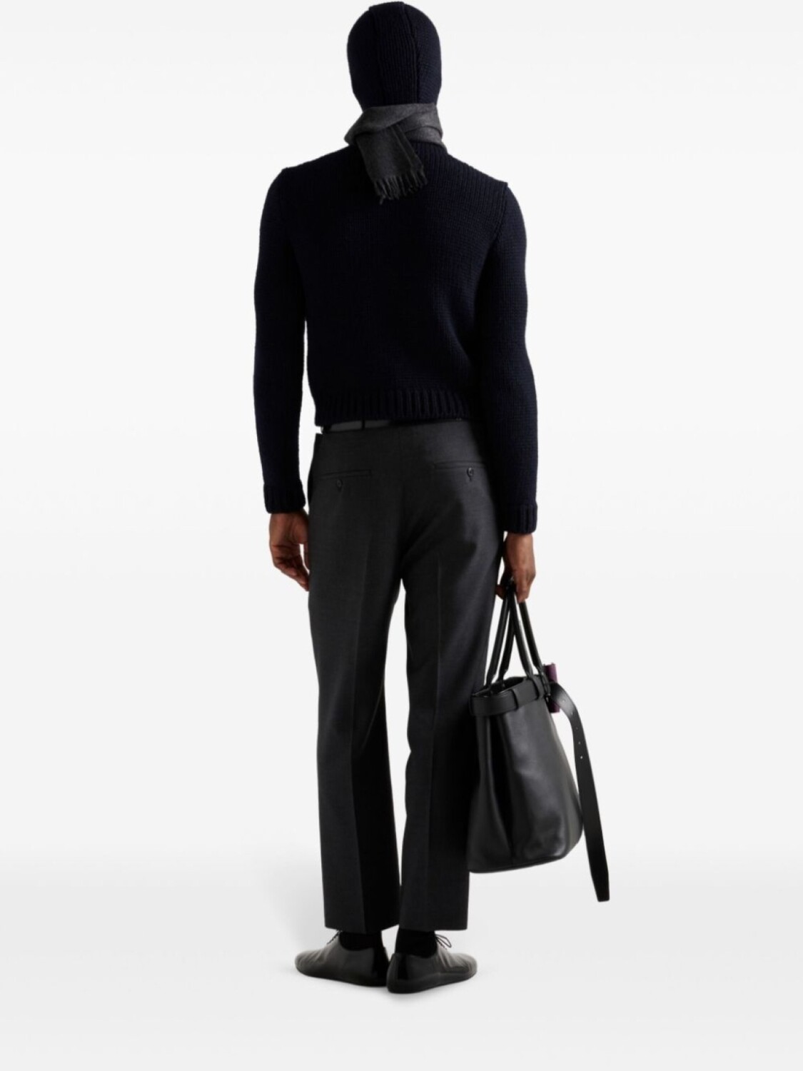 

Prada шерстяной джемпер с капюшоном, синий