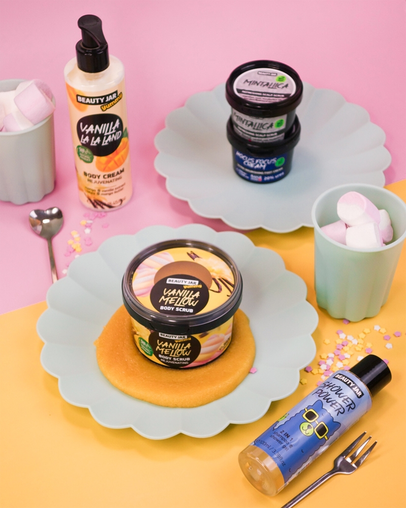 Вкусный ванильный нежный скраб с омолаживающим эффектом Beauty Jar, 360 гр — фото 3